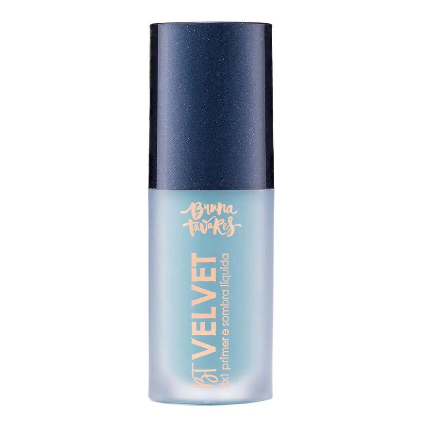 Bruna Tavares Sombra Líquida e Primer 2X1 Bt Velvet Tons Coloridos Mint Blue