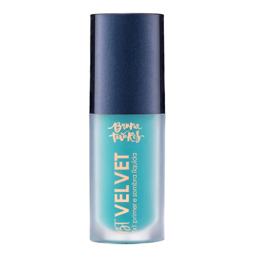 Bruna Tavares Sombra Líquida e Primer 2X1 Bt Velvet Tons Coloridos Teal