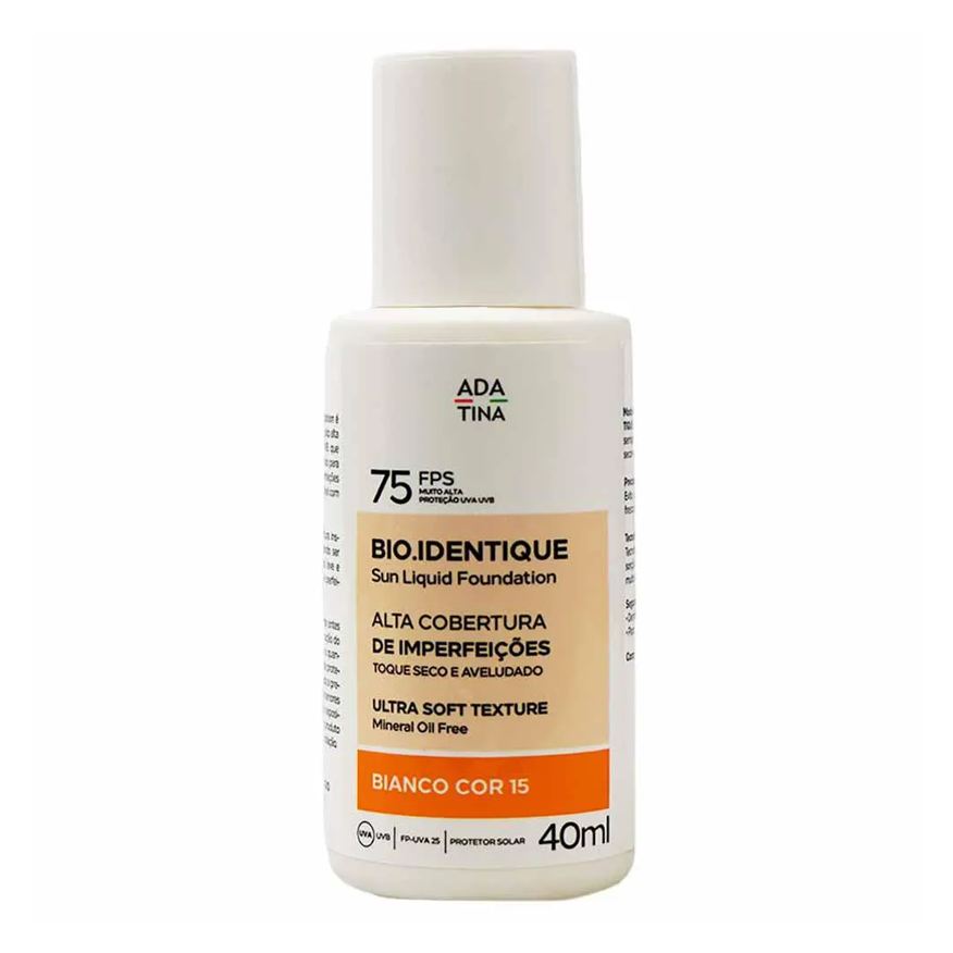 Ada Tina Protetor Solar com Cor Alta Cobertura Bio.identique Fps75 15 Bianco