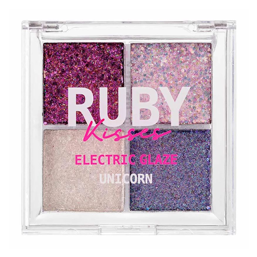 Ruby Kisses Paleta de Sombras - Glitter Electric Glaze 5,6g Unicorn