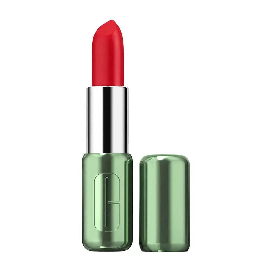Clinique Batom Pop Longwear Lipstick Matte Exciting RED