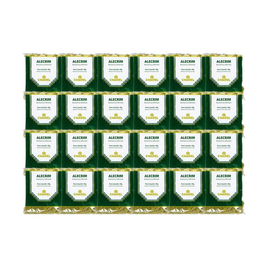 Chamel Kit 24X Chá Pacote Alecrim Folhas 30g