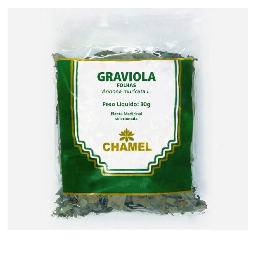Chamel Chá de Graviola 30g Natural Folhas Secas