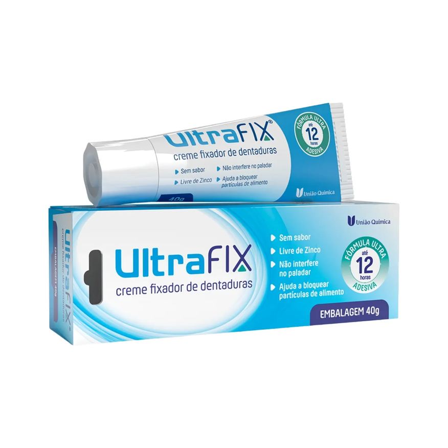 Fixador Creme de Dentadura UltraFix Sem Sabor 40g