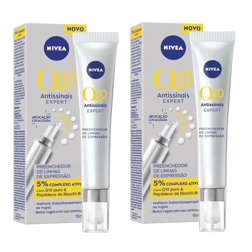 Nivea 2 Unidades Creme Facial Preenchedor Q10 Antissinais Expert 15ml