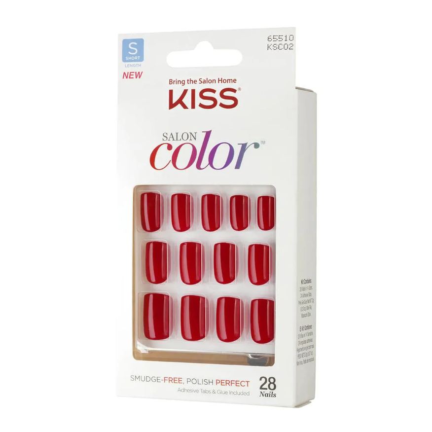 Kiss New York Salon Color New Girl First Kiss - Unhas Postiças