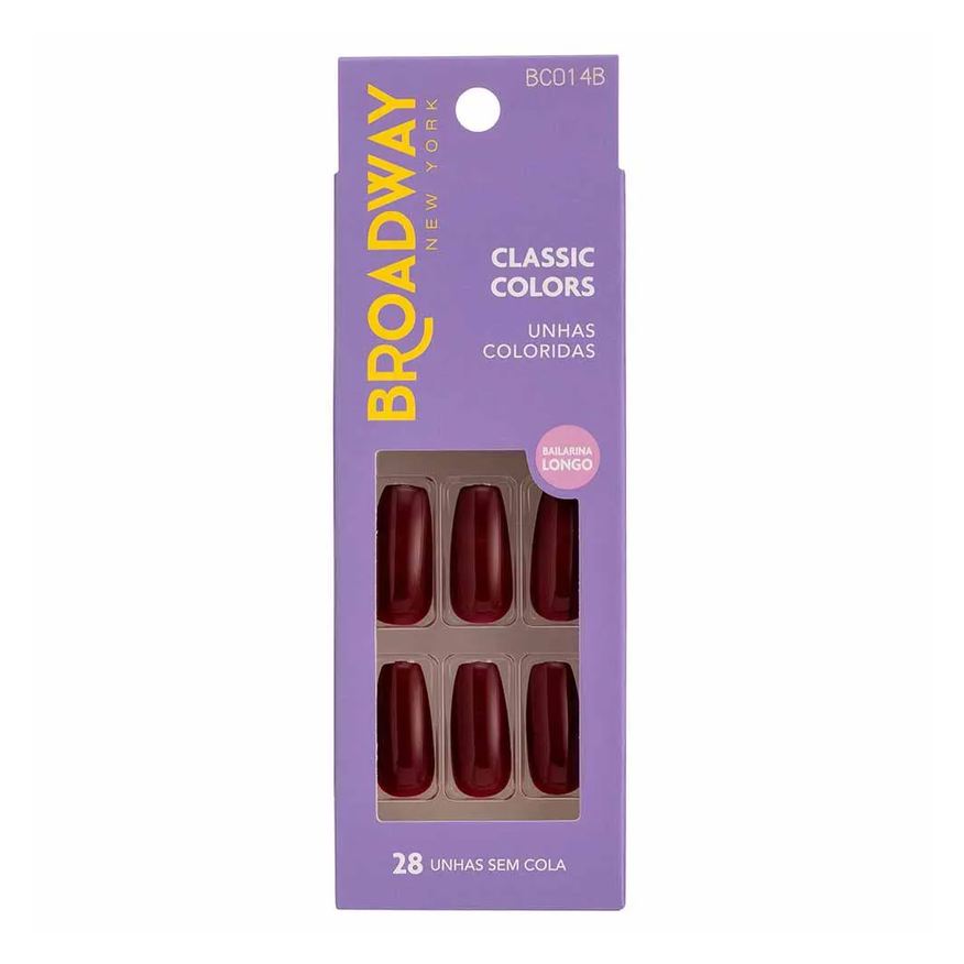 Kiss New York Unhas Coloridas Kiss Ny Broadway Lavender Bailarina Longo