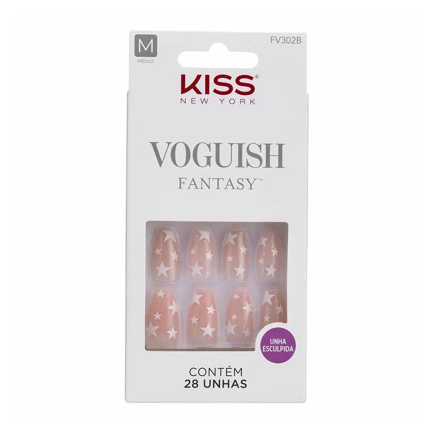 Kiss New York Unhas Postiças Kiss Ny Voguish Fantasy - In The Stars