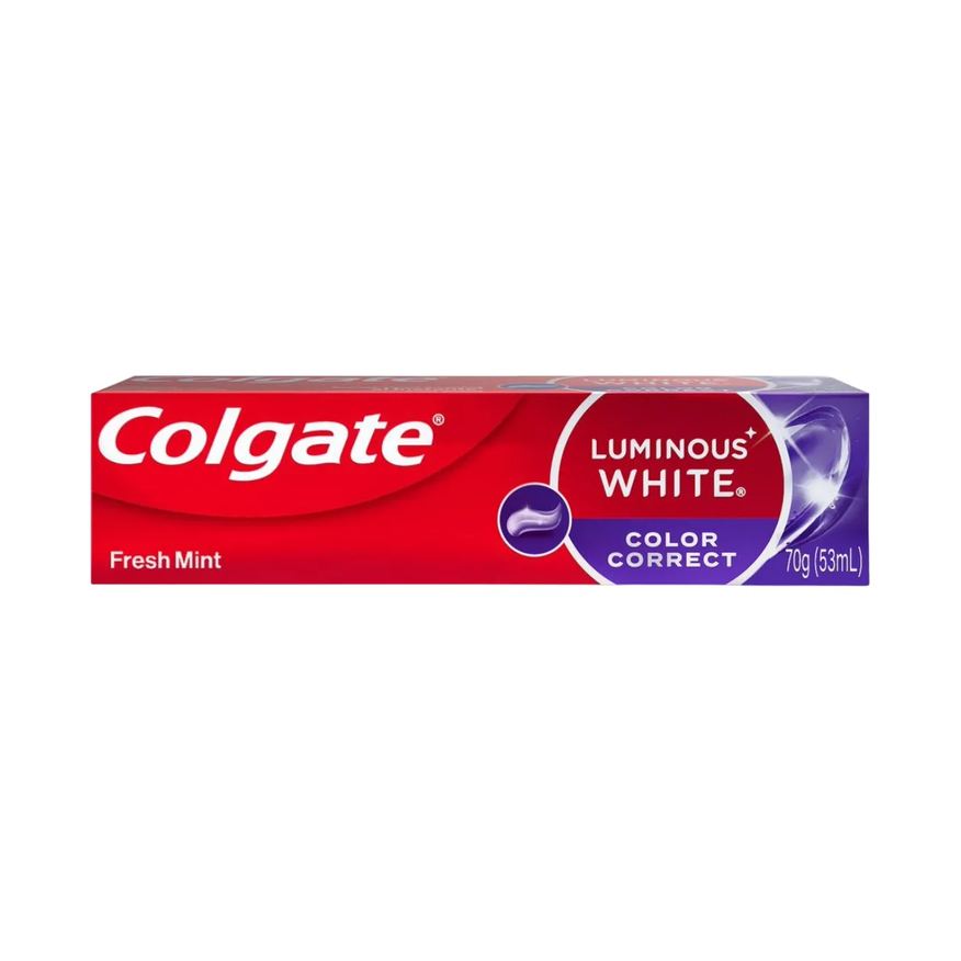 Colgate Creme Dental Luminous White Color Correct Fresh Mint 70g