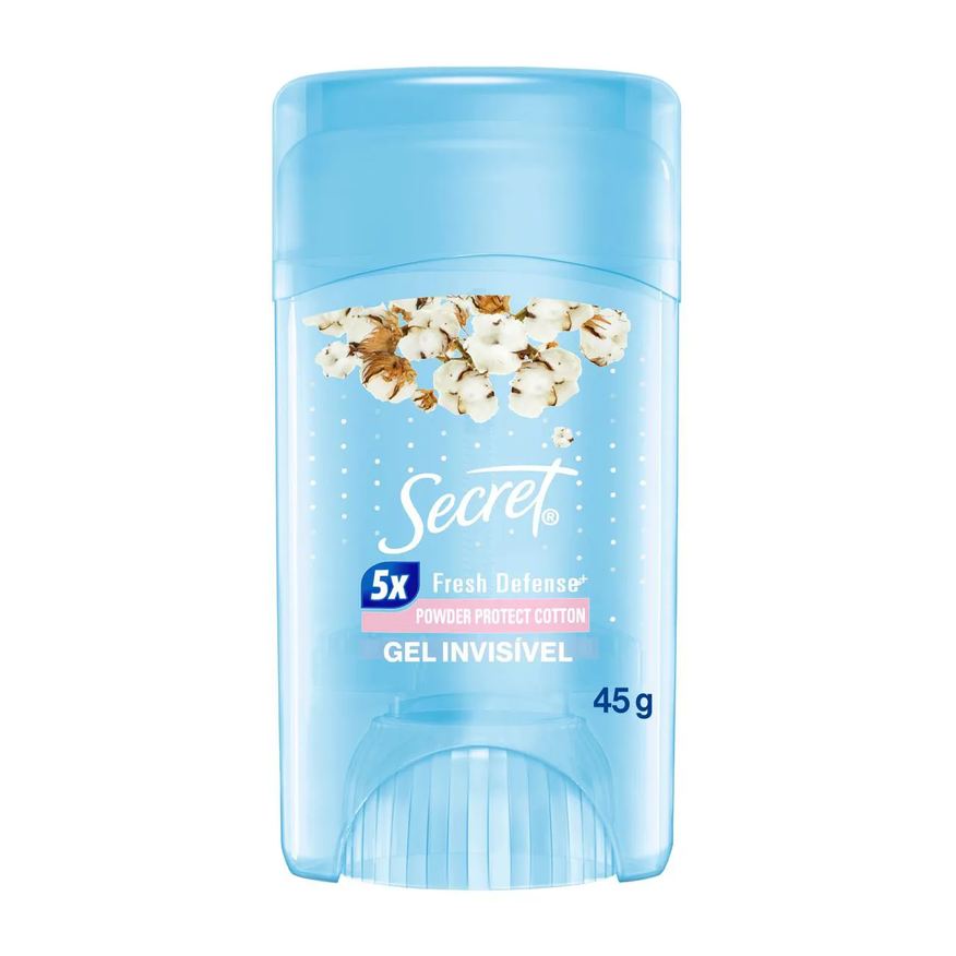 Antitranspirante Desodorante Secret Powder Protect Cotton Gel 48h Feminino 45g
