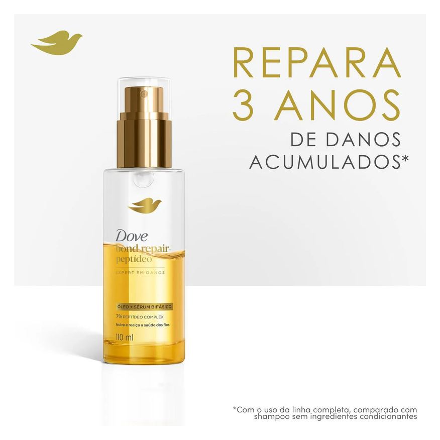 Dove Óleo + Sérum Bifásico Bond Intense Repair + Peptídeo110ml
