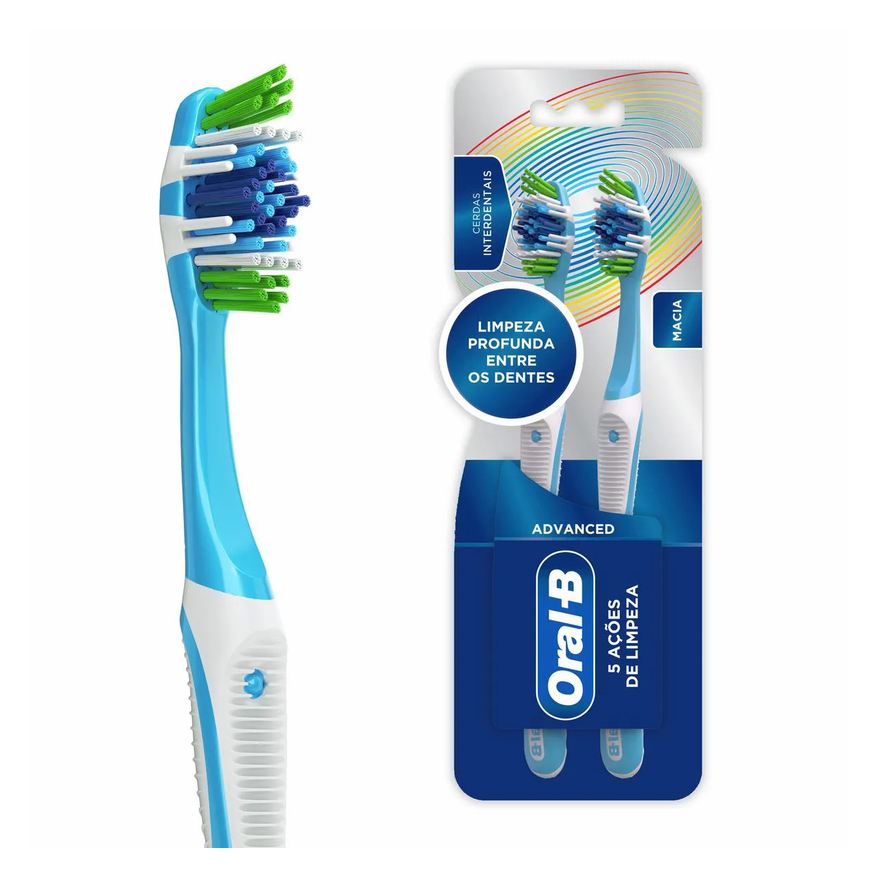 Oral-B Escova de Dente Complete 5 Ações de Limpeza Macia N°40 com 2 unidades