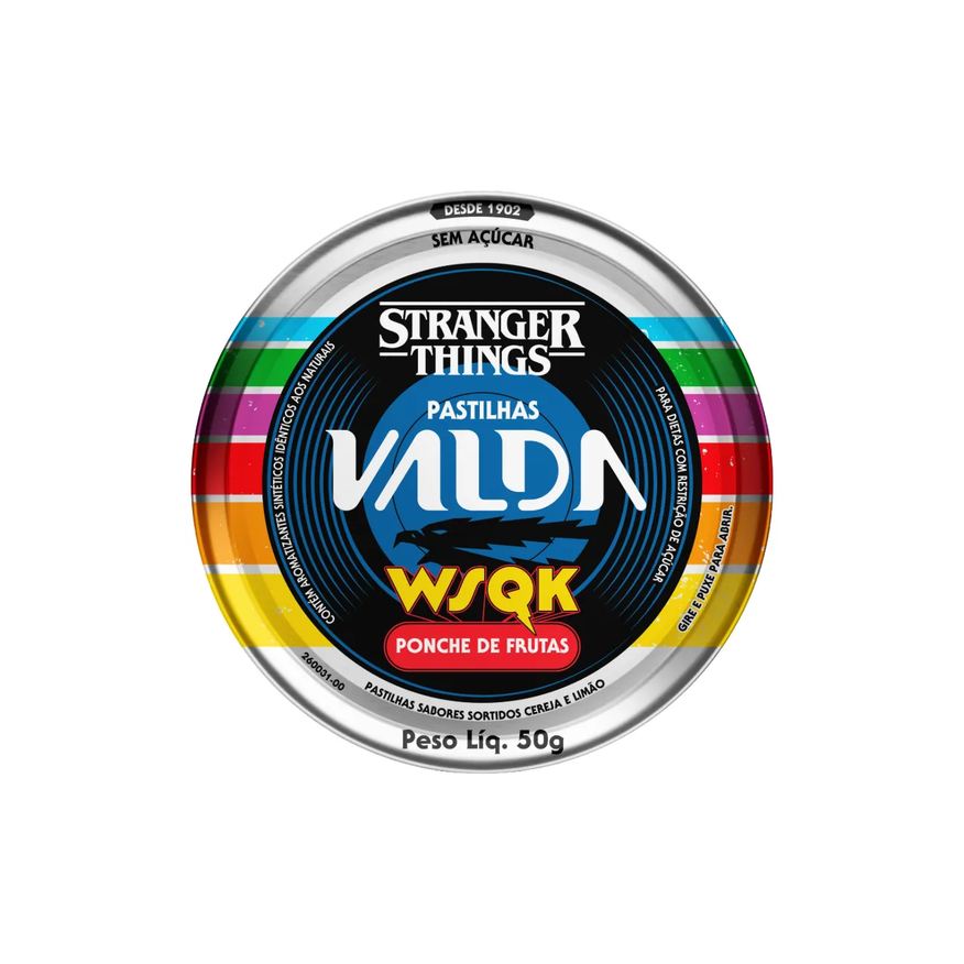 Valda Pastilha Stranger Things Friends Maça e Uva 25g