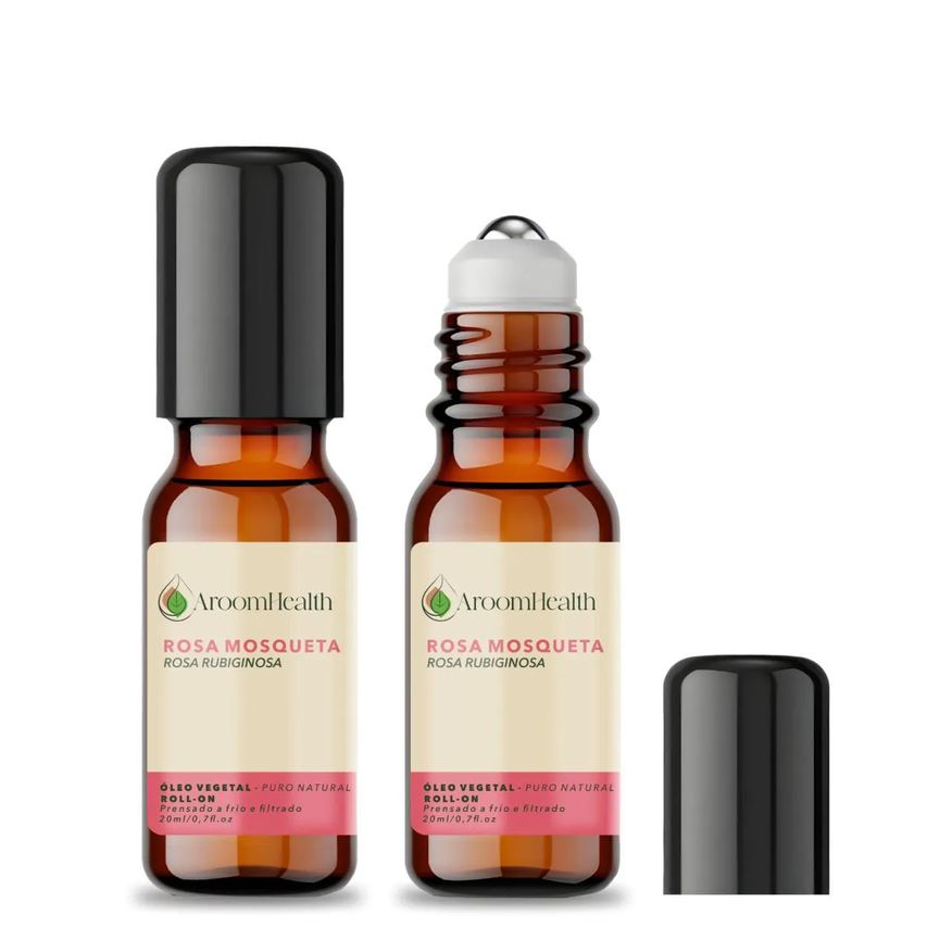 Aroom Health Óleo Vegetal Puro Natural Rosa Mosqueta Rubiginosa - 20ml