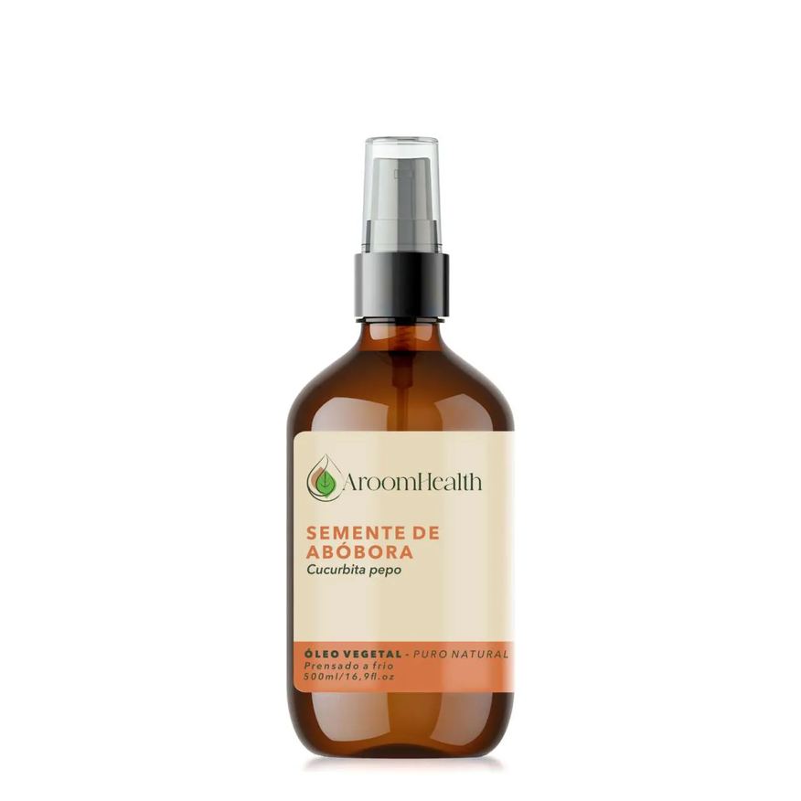 Aroom Health Óleo Vegetal Puro Natural de Semente de Abóbora - 500ml