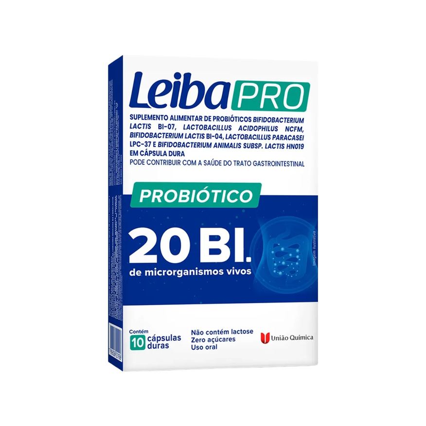 Leiba Probiótico Pro 20 Bi 10 cápsulas