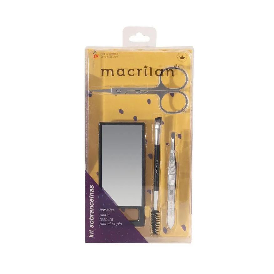 Macrilan Kit com 4 Peças para Sobrancelhas Perfeitas Ks200