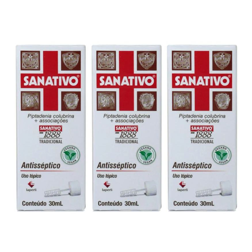 Sanativo Kit 3 Und Tradicional Palheta 30ml
