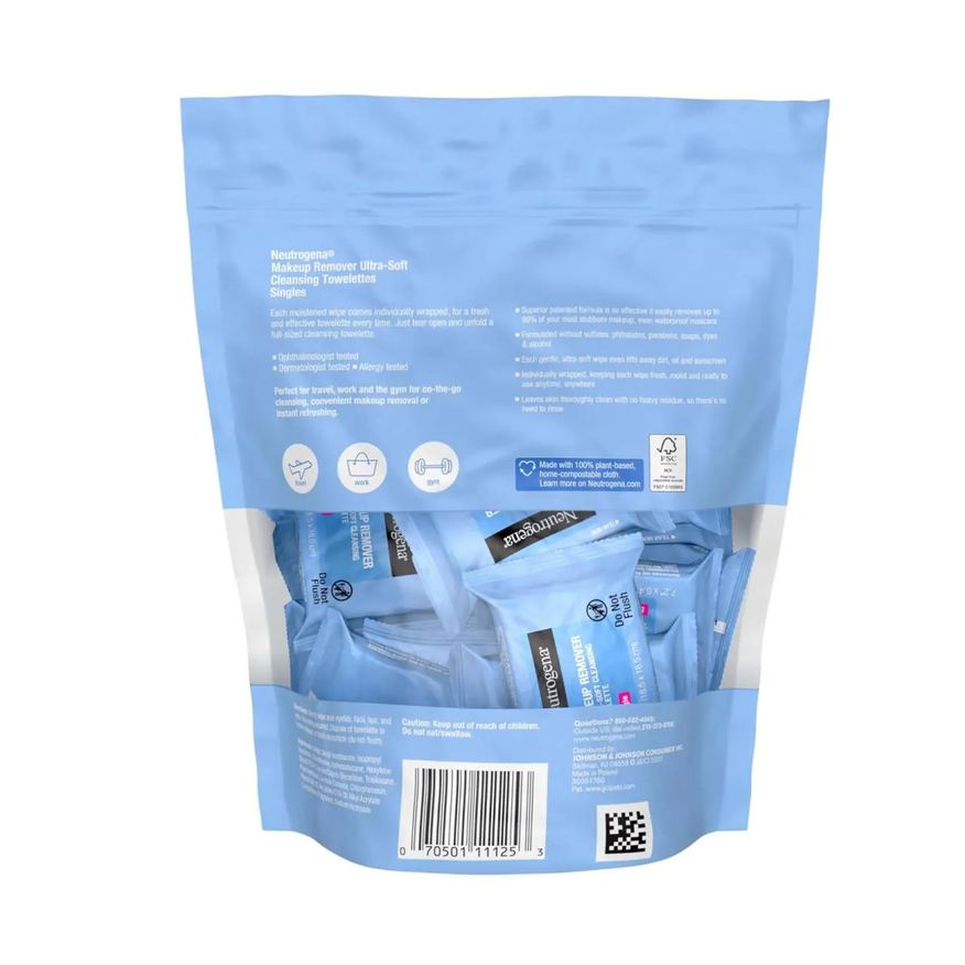 Neutrogena Lenço Demaquilante Umidecido sem Álcool 20 Unidades