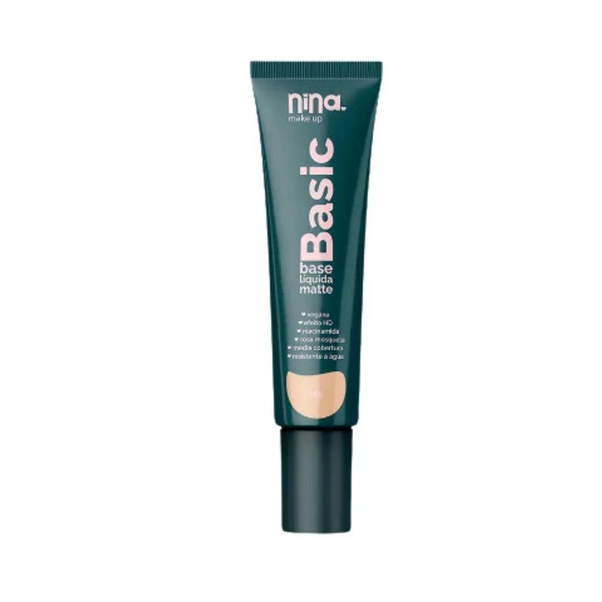 Nina Makeup Base Líquida Basic 25g Cor 1