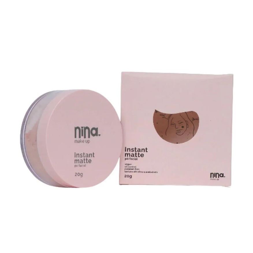 Nina Makeup Pó Facial Instant Matte 20g Cor 1