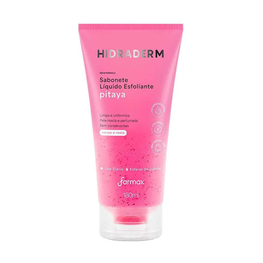 Hidraderm Sabonete Líquido Esfoliante Pitaya 180ml