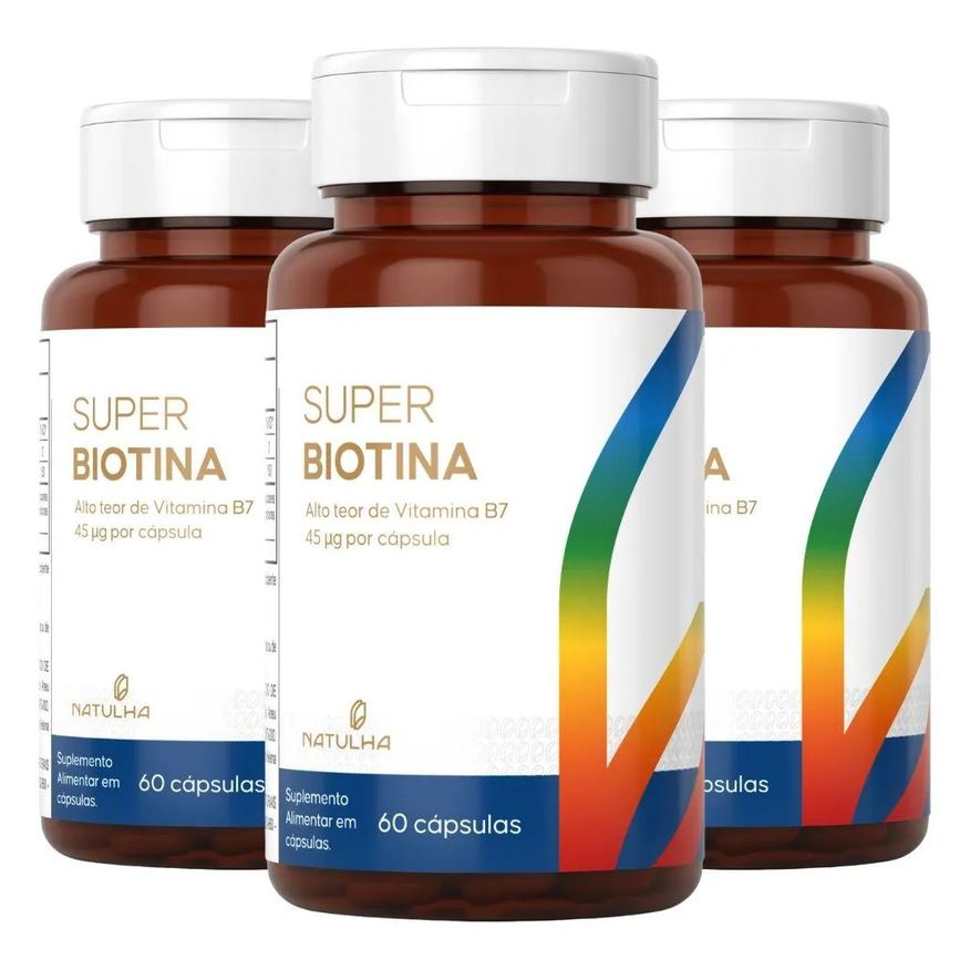 Natulha Kit 3X Super Biotina 150% Idr 60 Cápsulas