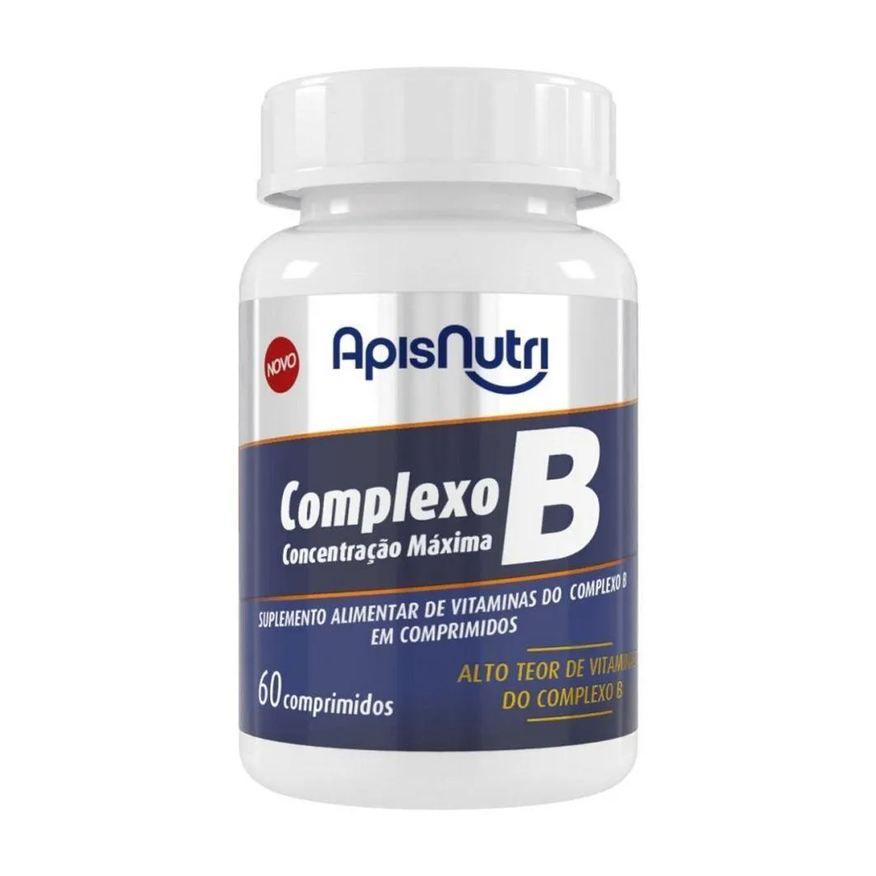 Apisnutri Complexo B 500mg (60 Cápsulas) - Padrão: Único