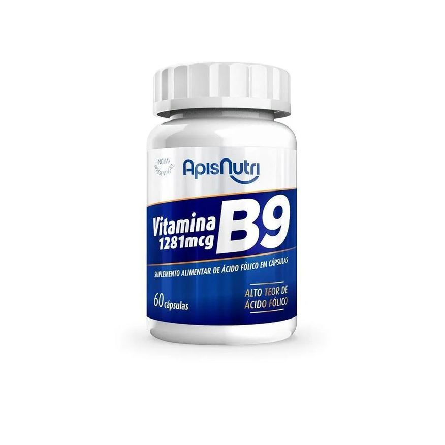 Apisnutri Vitamina B9 - 1281Mcg 60 Cápsulas