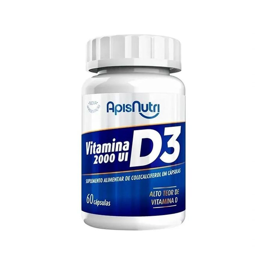 Apisnutri Vitamina D3 2000Ui 60 Cápsulas