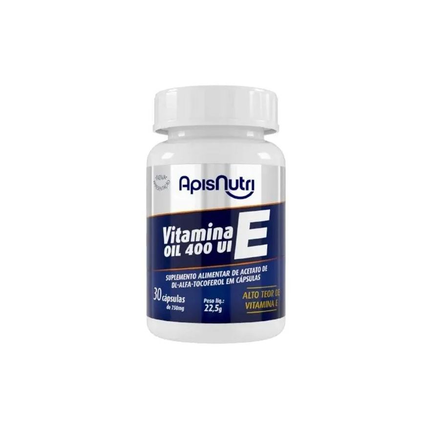 Apisnutri Vitamina e Oil 750mg 30 Cápsulas Padrão Único