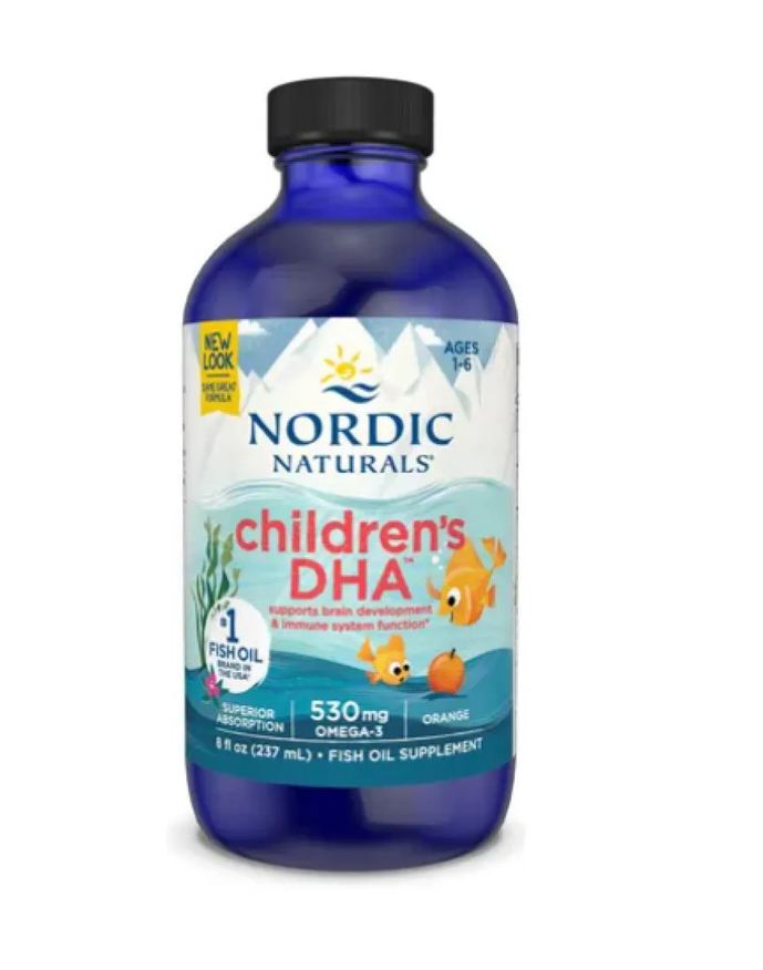 Nordic Naturals Children's Dha™, Idades 1+, Morango, 237ml