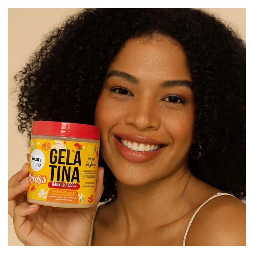 Salon Line Gelatina Capilar Xêrosa Baunilha Doce 500g