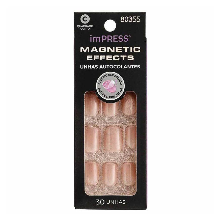 Impress Unhas Autocolantes Magnetic Effects Starstruck - Quadrado Curto 1 Unidades