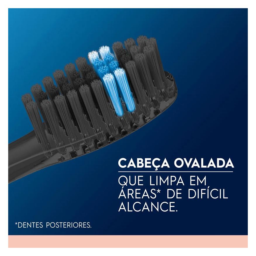 Oral B Escova de Dente Indicator Black Sensitive com Carvão 3 unidades