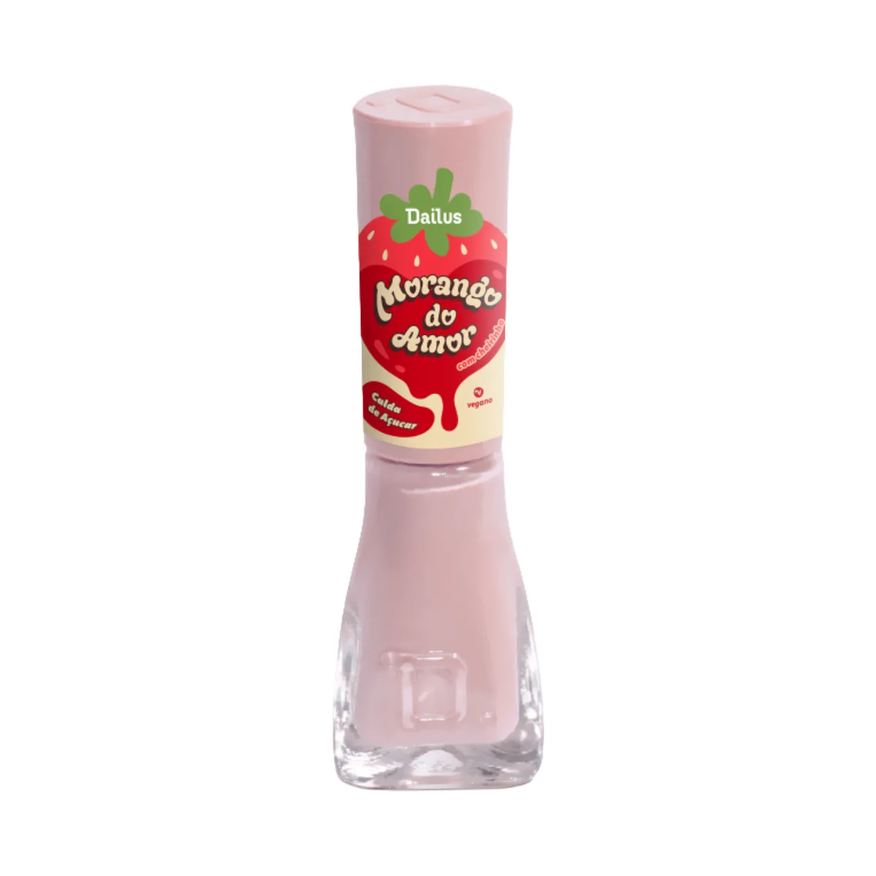 Dailus Esmalte Cremoso Morango do Amor 8ml – Calda de Açúcar