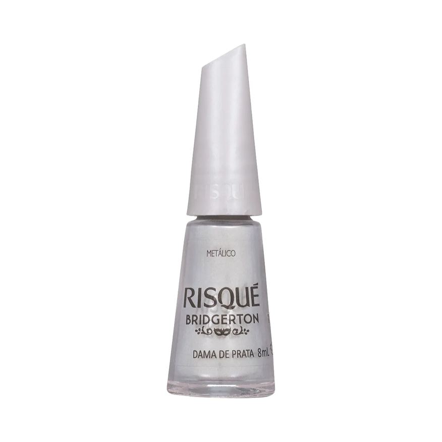 Risqué Esmalte Metálico Bridgerton 8ml - Dama de Prata