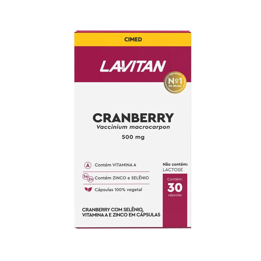 Cimed Lavitan Cranberry Suplemento - 30 Cápsulas