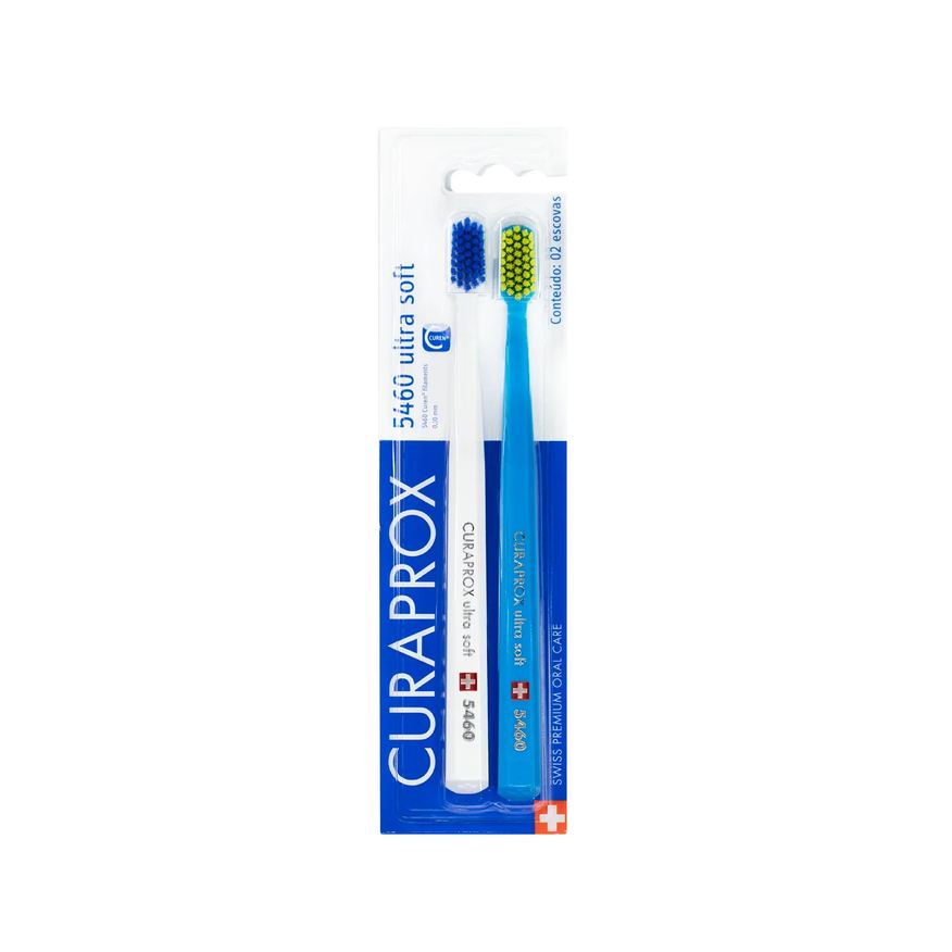 de Escova Dente Curaprox Ultra Soft 5460 Cores Sortidas 2 unidades