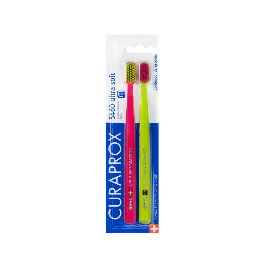 de Escova Dente Curaprox Ultra Soft 5460 Cores Sortidas 2 unidades