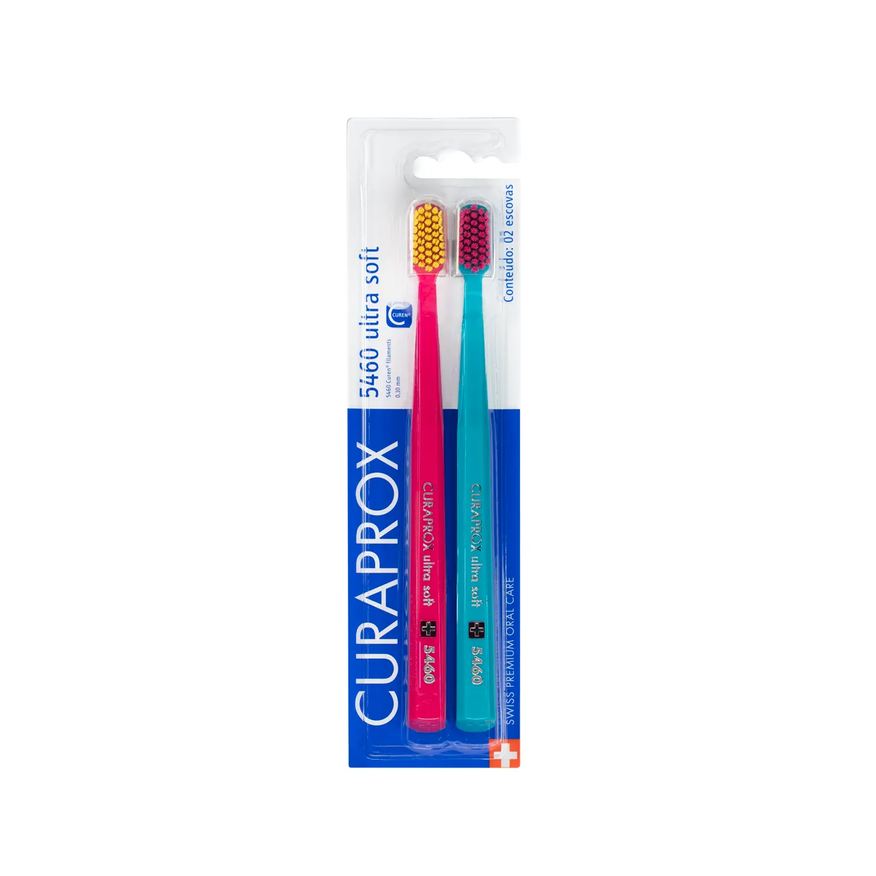 de Escova Dente Curaprox Ultra Soft 5460 Cores Sortidas 2 unidades