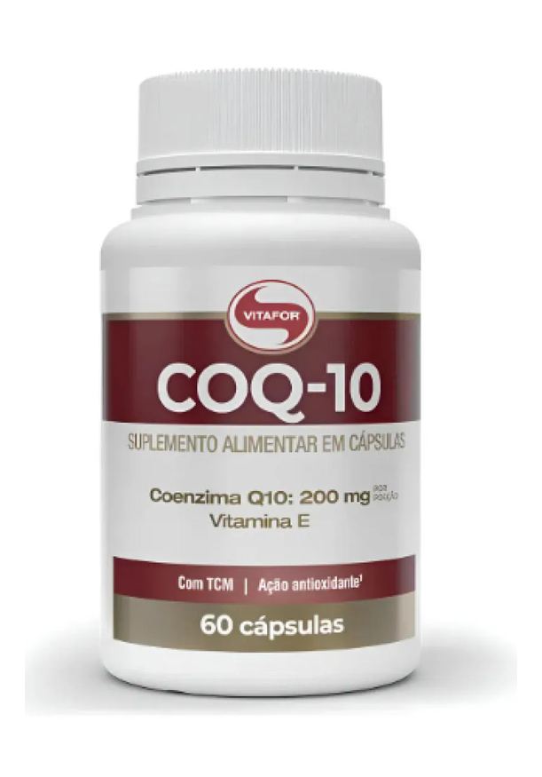 Vitafor Coq10 Coenzima Q10 200mg por Porção com Vitamina e