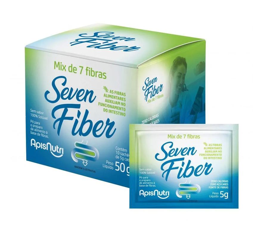 Apisnutri Seven Fiber (10 Sachês - 50g) - Sabor: sem Sabor
