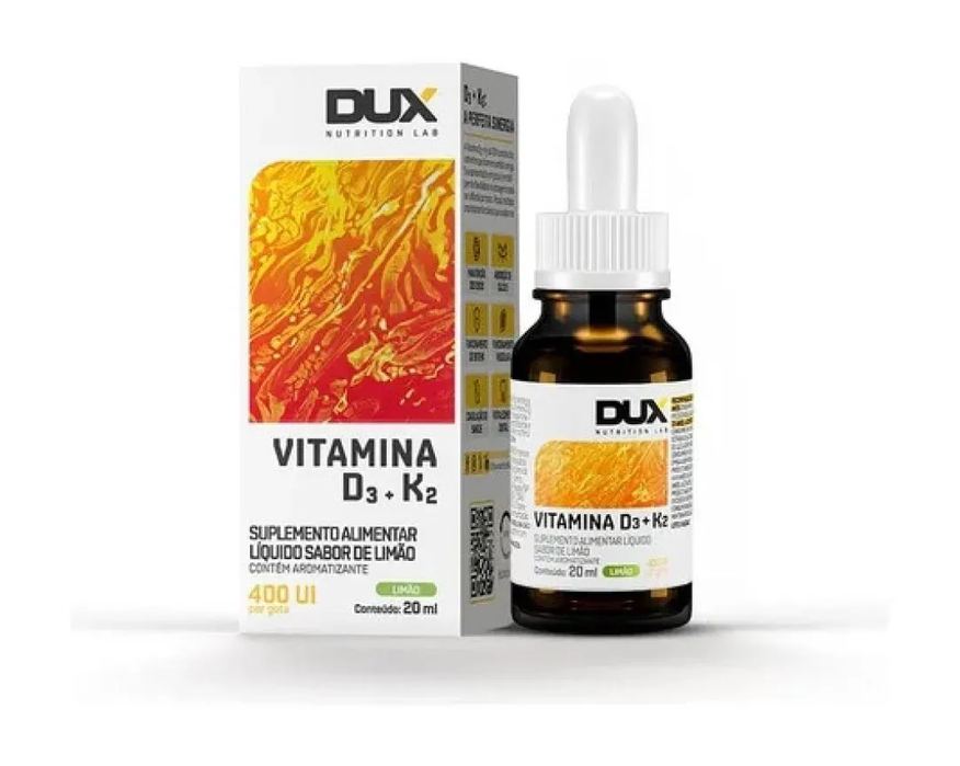 Dux Human Health Vitamina D3 + K2 (20ml) - Sabor: Limão