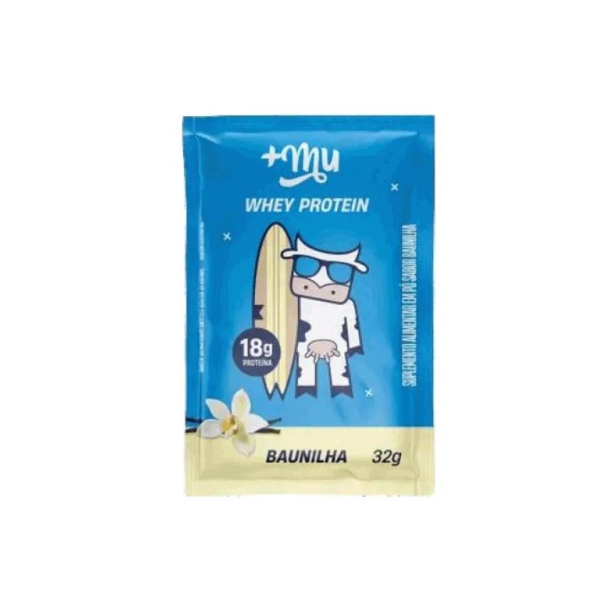 Mais Mu Whey Protein +Mu Sachê (32g) - Sabor: Baunilha
