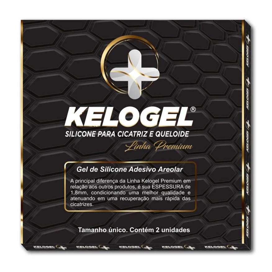 Kelogel Kit 22 - 1 Par Areolar + 2 Fita 70Cm Premium 1.8Mm