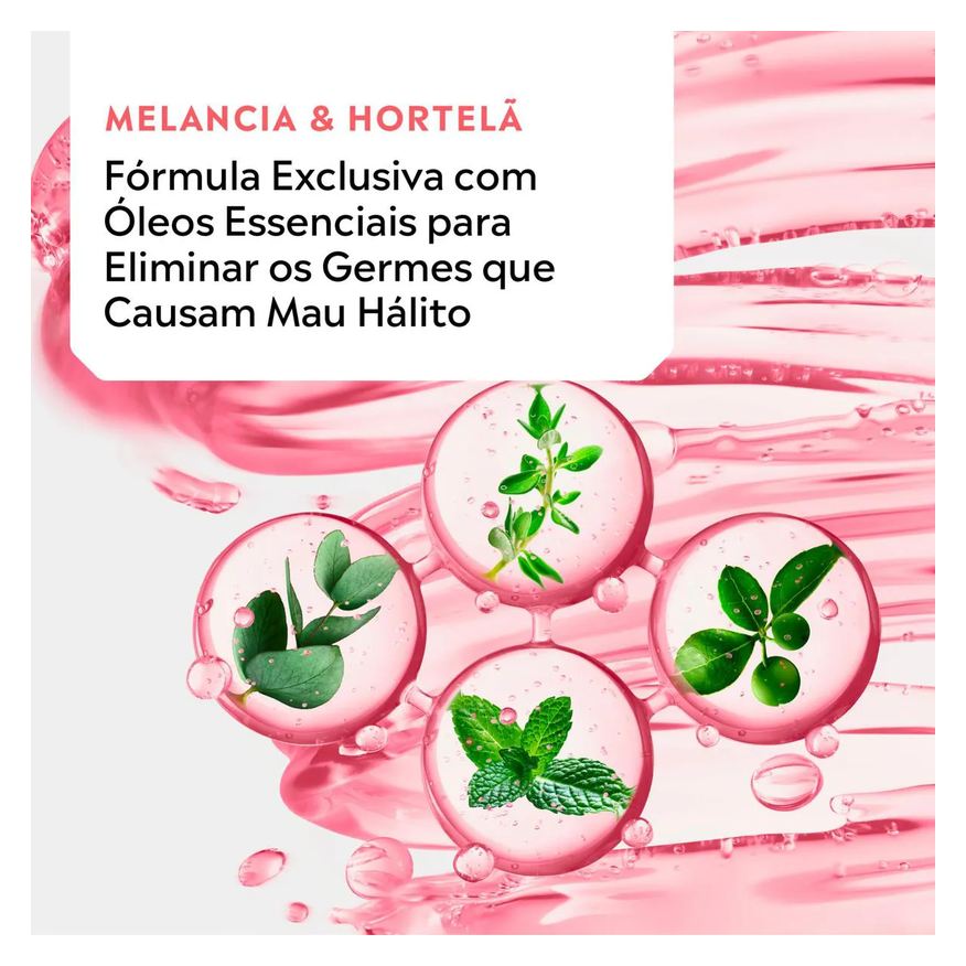 Listerine Enxaguante Bucal Sem Álcool Melancia & Hortelã 500ml