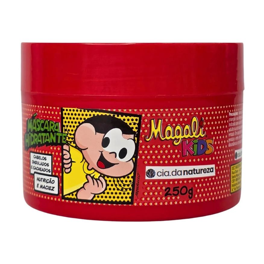 Cia Da Natureza Máscara Hidratante Cabelos Ondulados e Cacheados Magali Kids Cia. da Natureza 250g