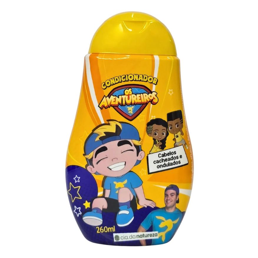 Cia Da Natureza Condicionador Cabelos Cacheados e Ondulados os Aventureiros Luccas Neto Cia. da Natureza 260ml