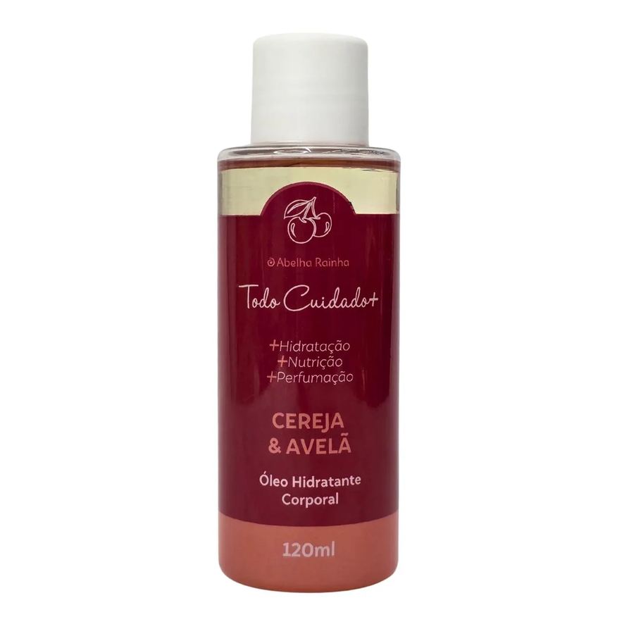 Abelha Rainha Óleo Hidratante Corporal Cereja e Avelã Todo Cuidado Mais 120ml
